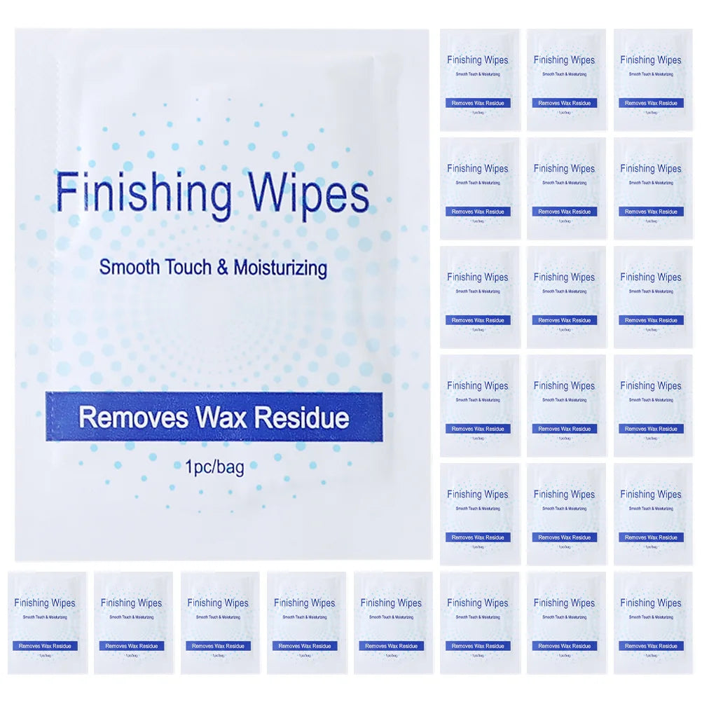 50 Pcs Hair Removal Wax Oil Pack Cleaning Wipes Body Strips Wax Remover Salon Supplies Finishing Wipes Shaving Women Cotton