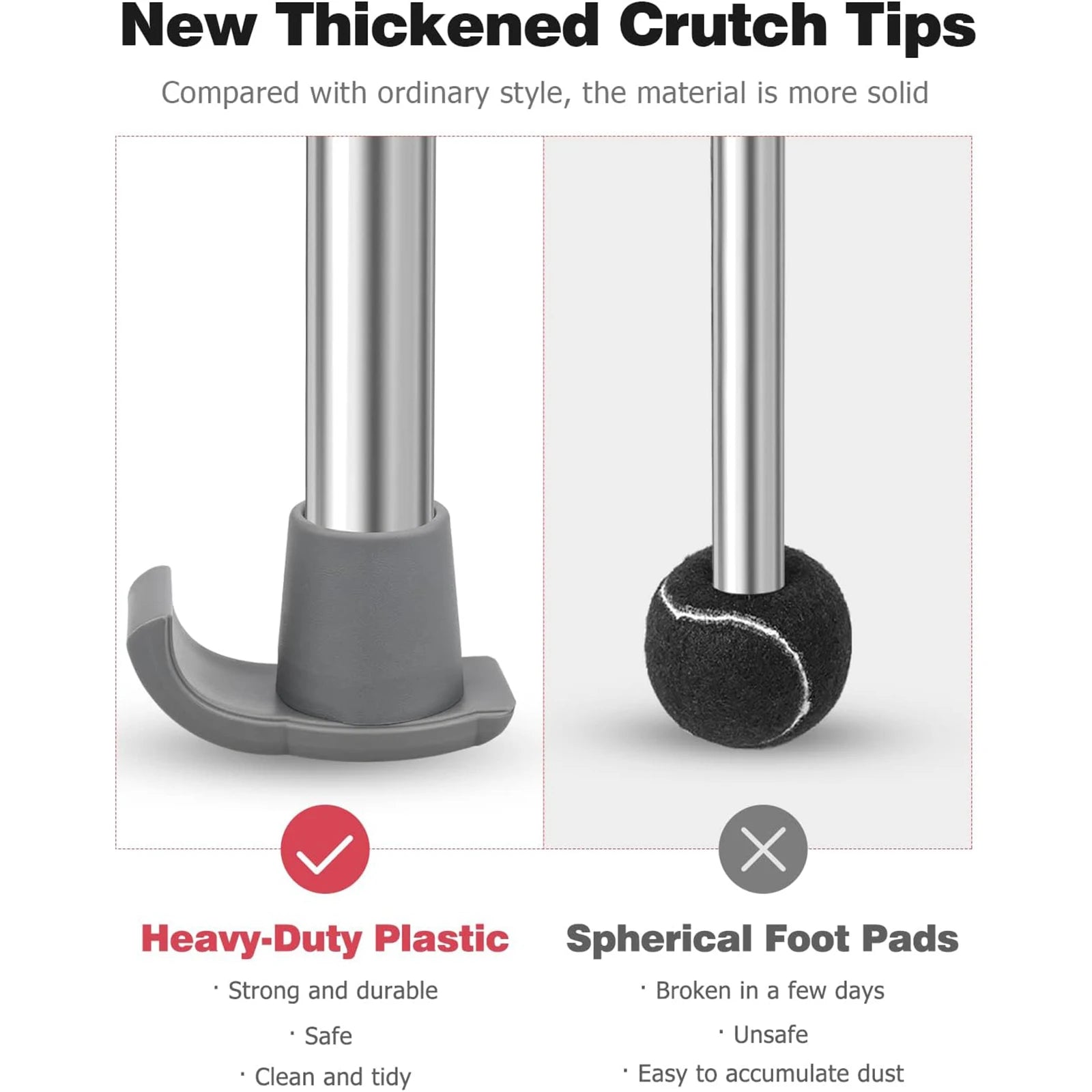 Walker Glide Skis Walker Sliders Coaster Skis Feet Rubber Tips Cap Walker Accessories, Adult Seniors Mobility Walking Tool Parts