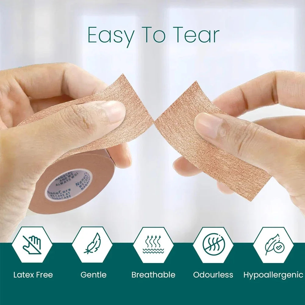 10Rolls Micropore Tape, Breathable Paper Tape, Latex-Free Paper Surgical Tape, Individually Boxed Paper Bandage Tape Rolls