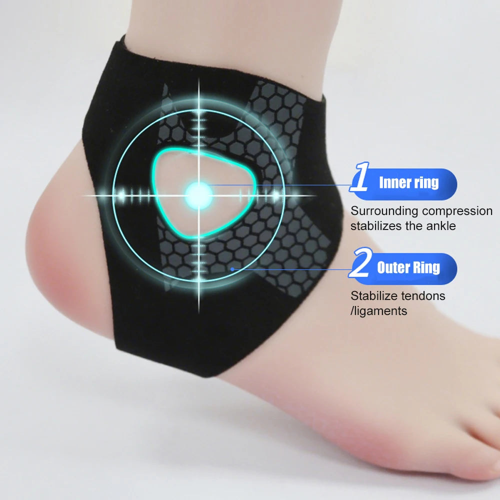 1PCS Ankle Sleeve Support Brace for Swelling Reduction, Stabilizing, Pain Relief, Sprains, Strains, Sore Joint, Arthritis