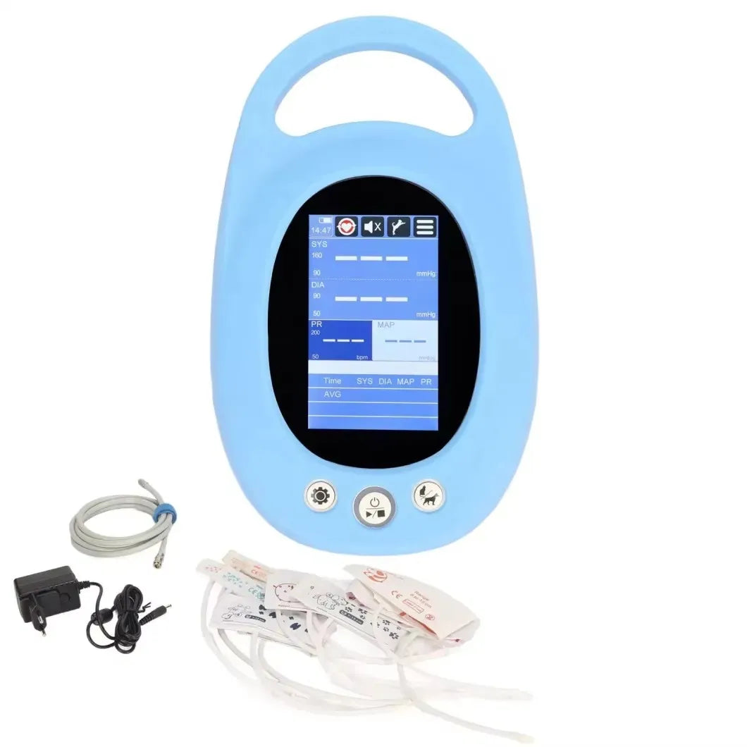 Veterinary Vital Sign Monitor Vet Blood Pressure Monitor Animal BP Equipment Portable Vets Monitor for Dogs Cats