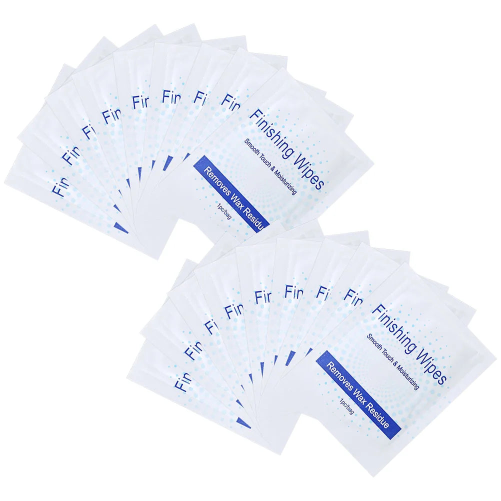 50 Pcs Hair Removal Wax Oil Pack Cleaning Wipes Body Strips Wax Remover Salon Supplies Finishing Wipes Shaving Women Cotton