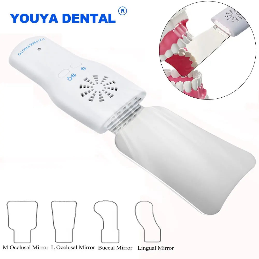 Dental Anti-fog LED Fog Free Photo Mirror Intraoral Photography Orthodontic Reflector Buccal Occlusal Lingual Oral Dentist Suppl