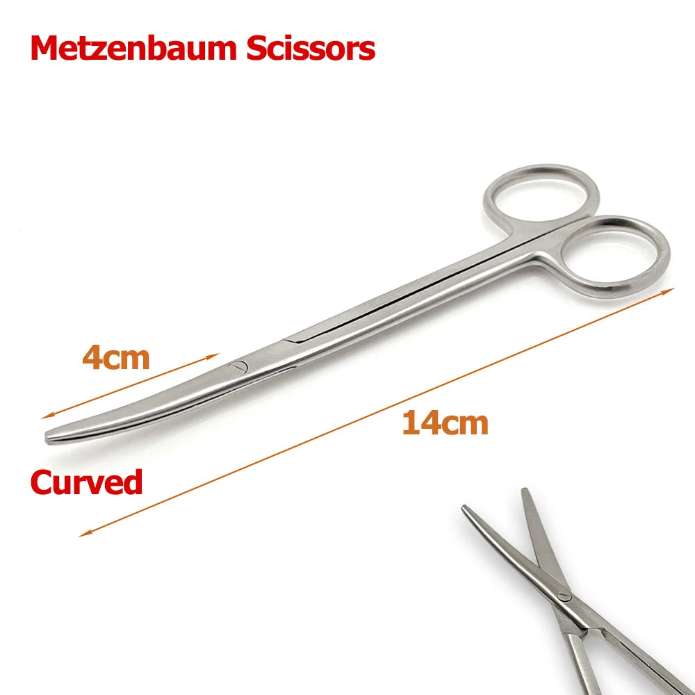 14Cm Tc Metzenbaum Curved Scissors Boost Precision In Tonsil Surgery Delicate Tissue Cutting Blunt Narrow Tips Ideal for Surgery