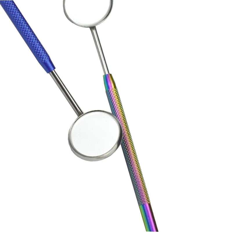 Dental Mouth Mirror Reflector Odontoscope Multifunction Checking Oral  Detachable Stainless Steel Handle 8 Colors
