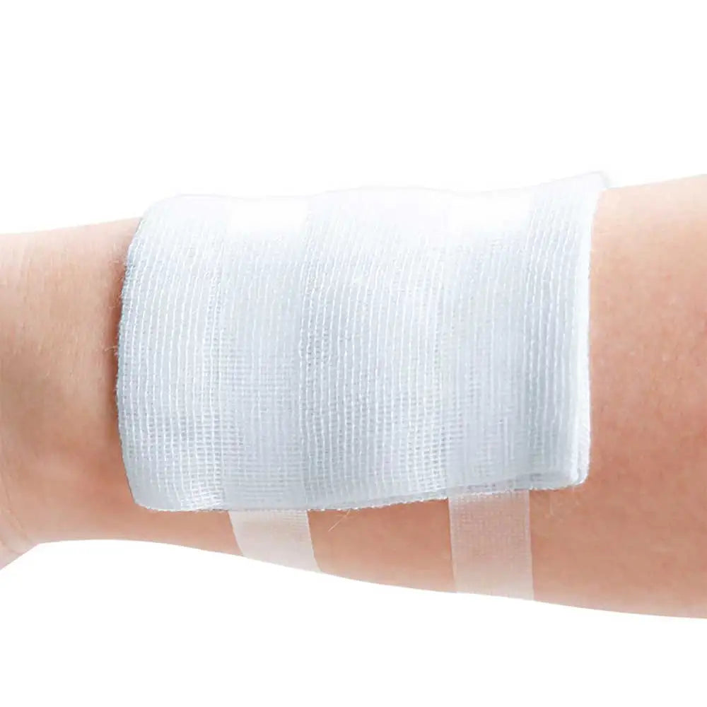 100pcs/10bags Sterile Medical Gauze Block Combat Hemostatic Wound Dressing Sterile Medical Gauze Pad Wound Care Supply