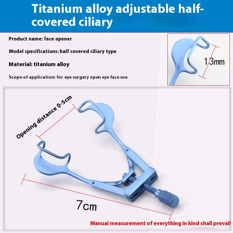 Ophthalmic Speculums Lieberman Solid Eye Speculums Titanium Stainless Eyelid Tool Ophthalmic Instrument