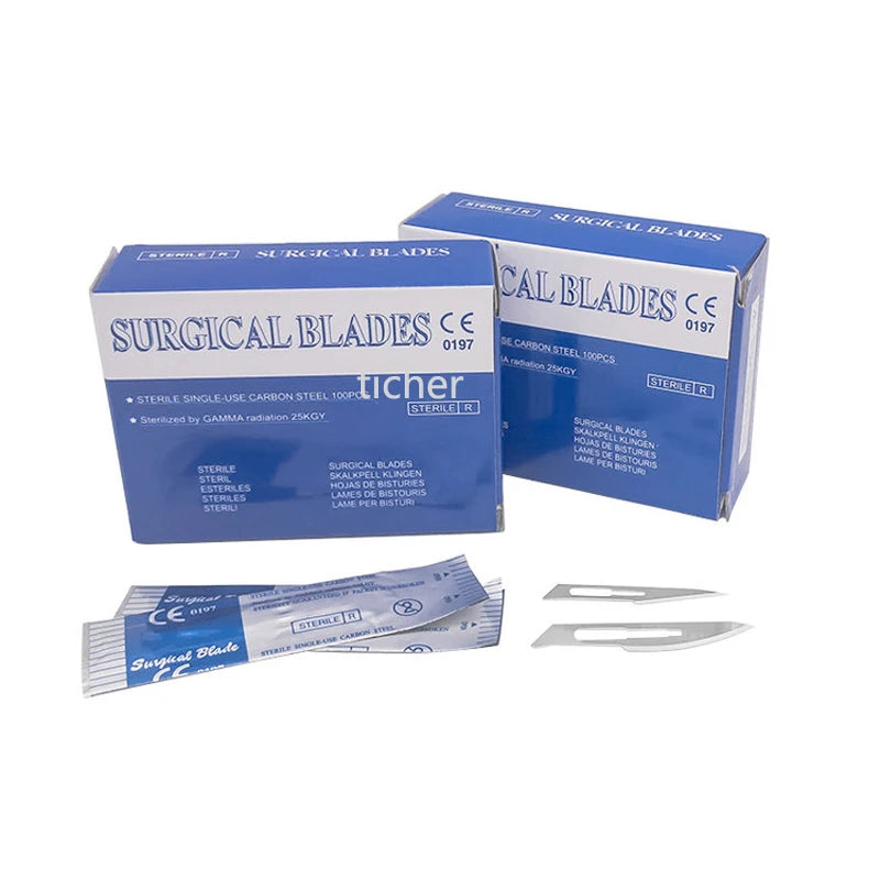 100Pcs/box Dental Surgical Scalpel Sterilized Blades Scalpel Blades For Dental medical Dental medical Surgical Scalpel Blades