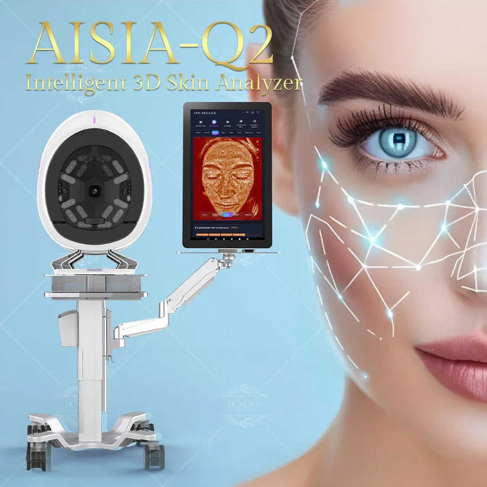 Newest AISIA Q2 3D Skin Analyzer AI Facial Scanner Intelligent Skin Diagnosis Device Beauty Salon Skin Problem Detector