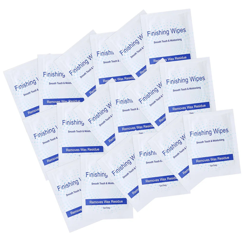 50 Pcs Hair Removal Wax Oil Pack Cleaning Wipes Body Strips Wax Remover Salon Supplies Finishing Wipes Shaving Women Cotton