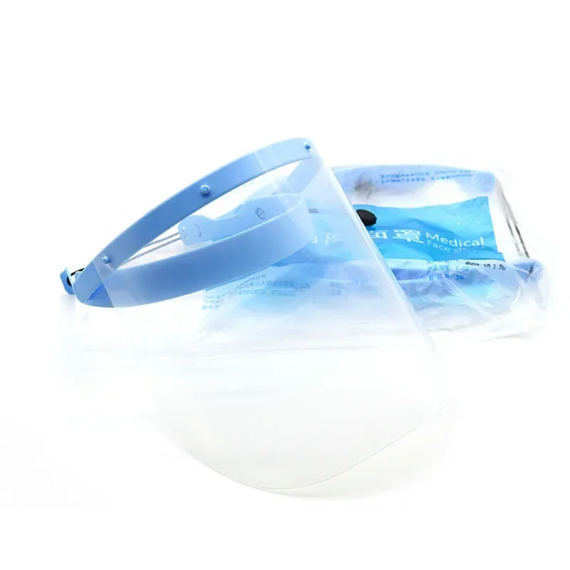 ‌Reusable Full Face Shield - Adjustable Headband with Anti-Fog Clear Visor for All-Round Protection