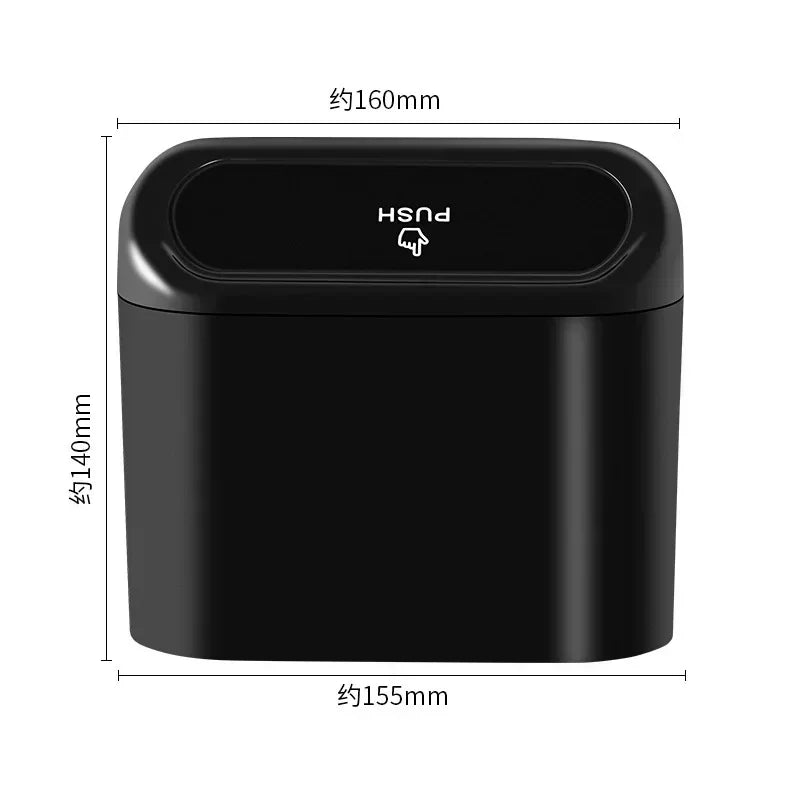 Space-Saving Quiet-Close Trash Can - 3/5L, Eco-Friendly Sealed Bin for Kitchen & Office, No Electricity Needed