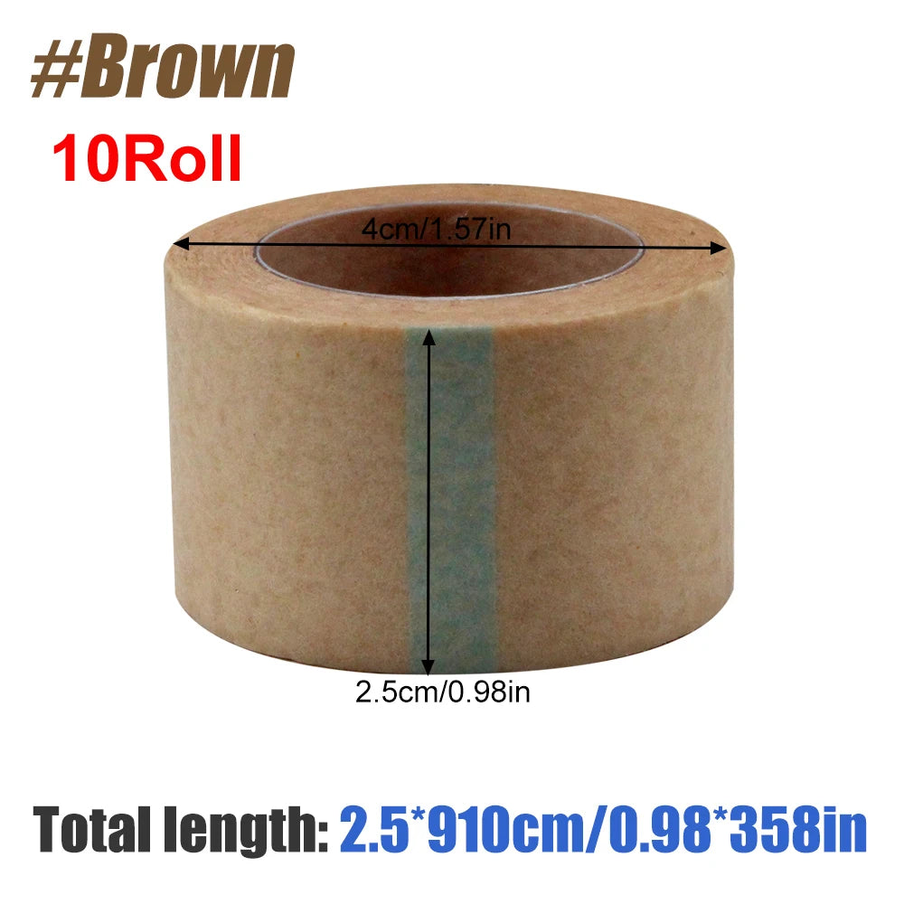 10Rolls Micropore Tape, Breathable Paper Tape, Latex-Free Paper Surgical Tape, Individually Boxed Paper Bandage Tape Rolls