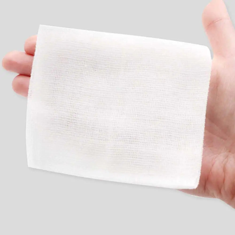 100pcs/10bags Sterile Medical Gauze Block Combat Hemostatic Wound Dressing Sterile Medical Gauze Pad Wound Care Supply
