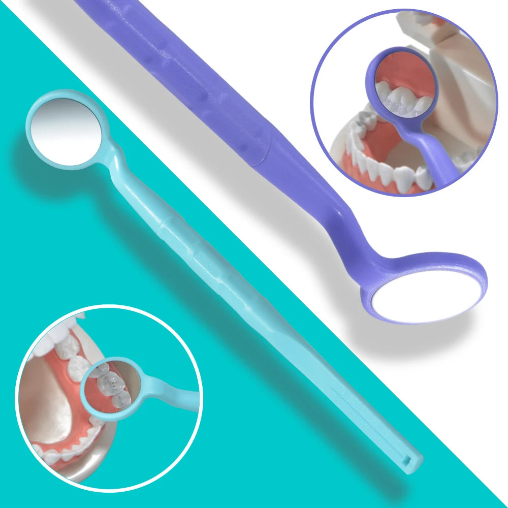 5 PCS Dental Mirror Anti-fog High Definition Oral Mirror for Teeth Examination Single Sided and Double Sided Mirror 18 22 24mm