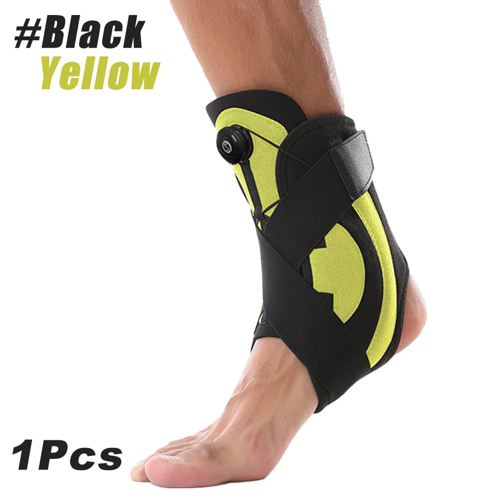 1PCS Ankle Brace for Men & Women,Adjustable Knob Maximum Metal Ankle Support Brace for Sprained Ankle,Achilles,Plantar Fasciitis