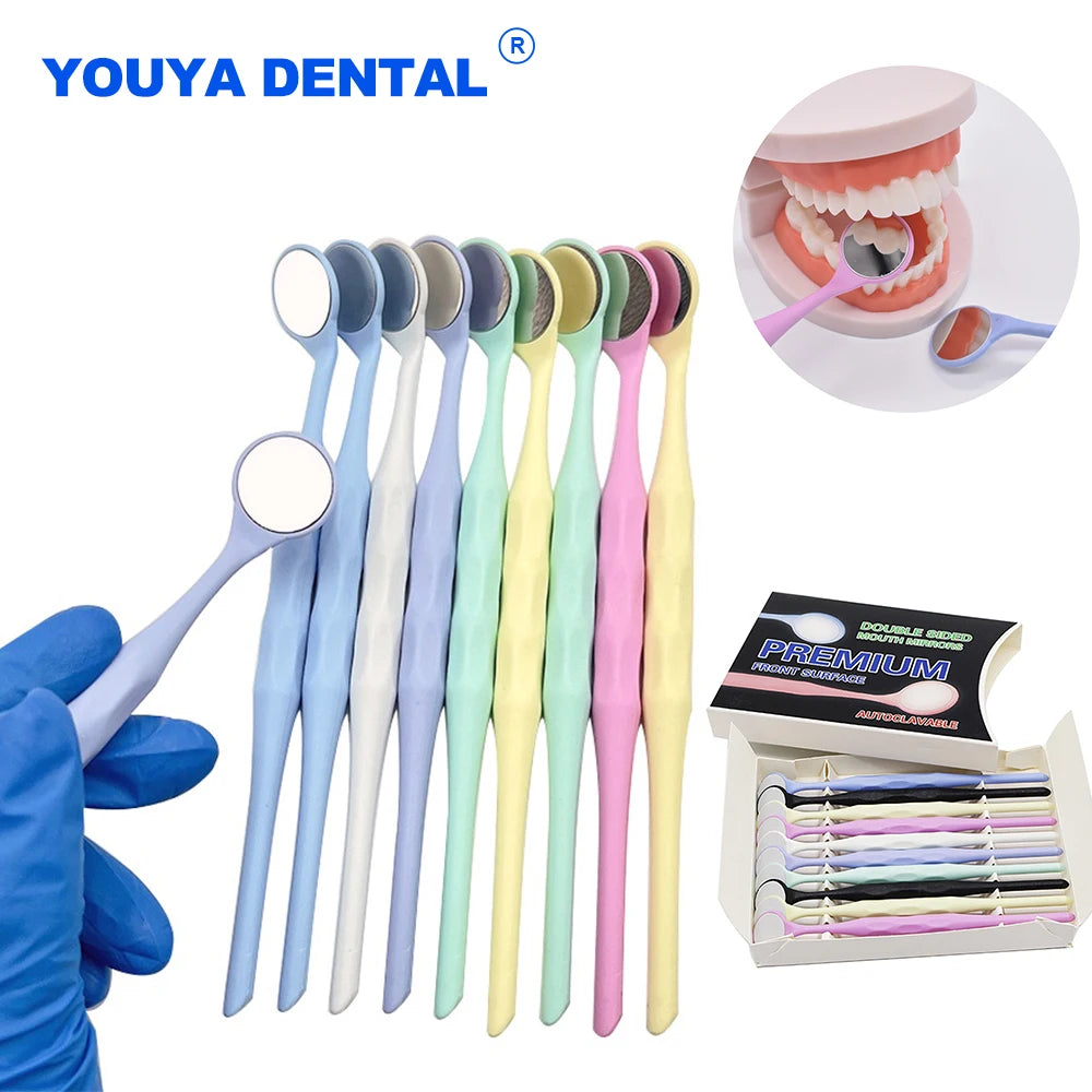 Oral Dental Mouth Mirror Single Double Sided Autoclavable Surface Exam Reflector Orthodontic Mirrors Dentistry Instrument Tool