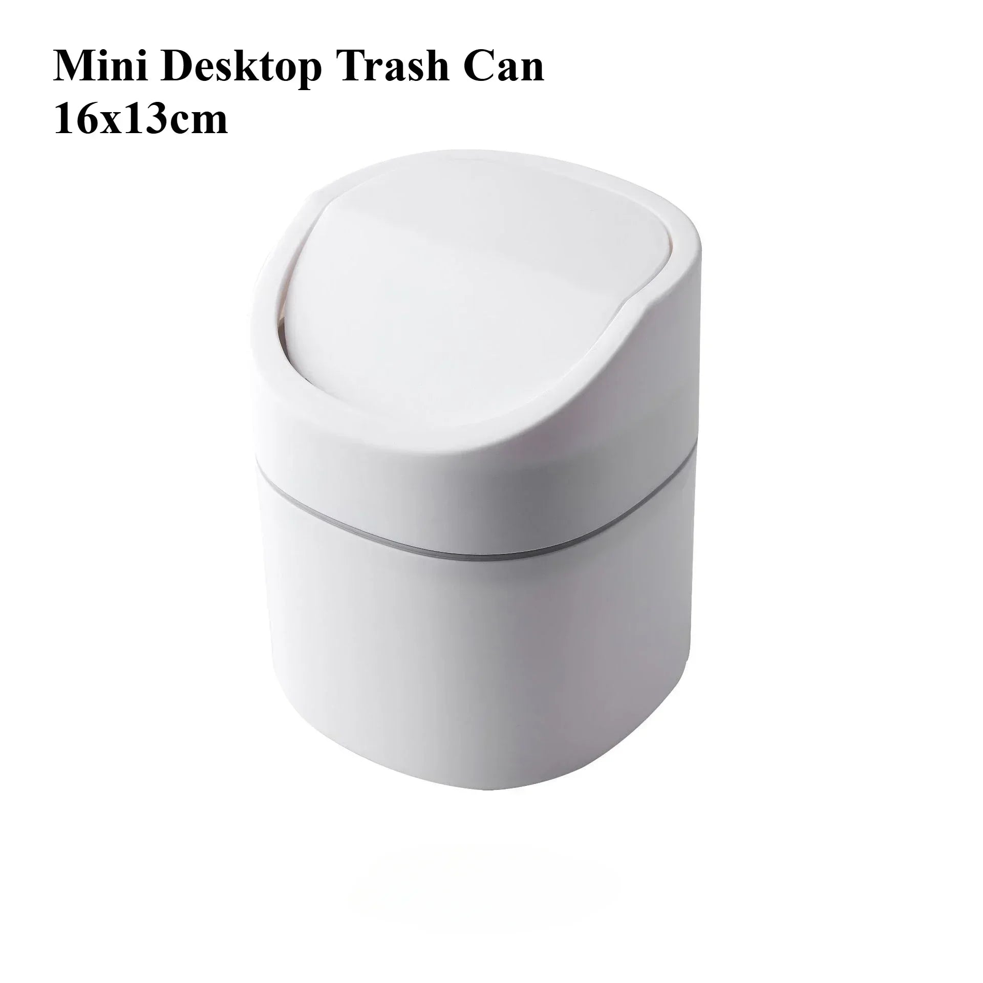 Space-Saving Quiet-Close Trash Can - 3/5L, Eco-Friendly Sealed Bin for Kitchen & Office, No Electricity Needed