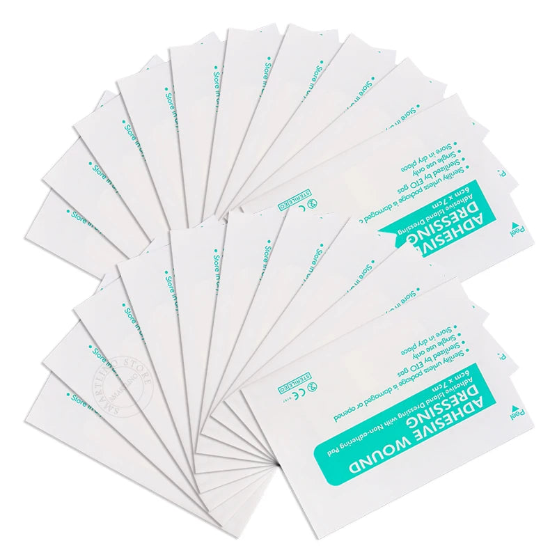 Large Size Medical Band-Aids First Aid Adhesive Hemostasis Plaster Disposable Non-Woven Wound Care Accessories Gauze Bandages