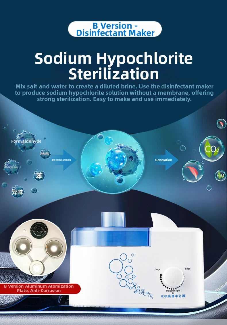 Large-Capacity Hypochlorous Acid Disinfectant Manufacturer Atomizer Two-in-one Household Medical-Grade Sterile Sprayer Fine Mis