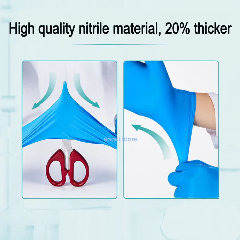 Lab gloves chemical nitrile gloves acid and alkali resistant rubber latex waterproof disposable 10/20/50/100Pcs
