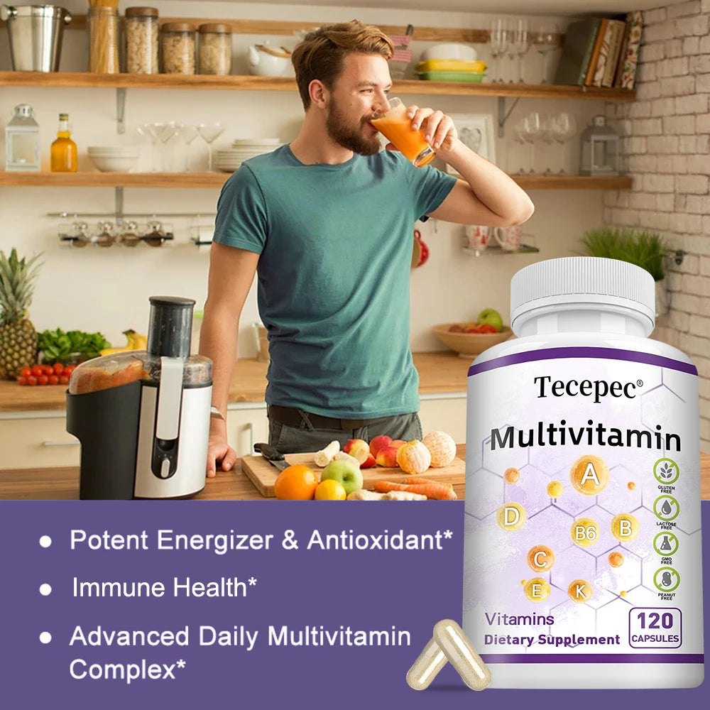 Multivitamins and Minerals - Powerful Antioxidants, Improves Digestion, Boosts Immune Function, and Boosts Energy Levels