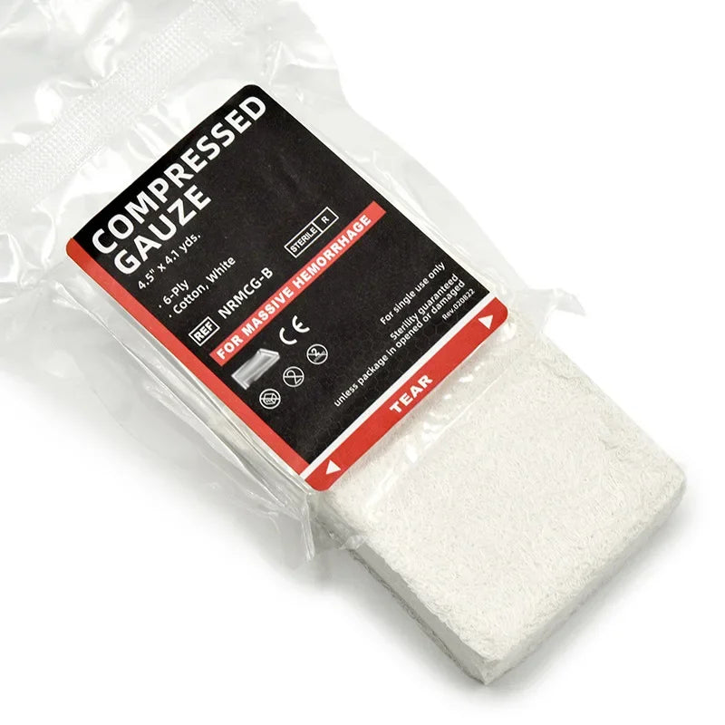 1Pc Medical Z-fold Sterile Compressed Gauze Vacuum-Sealed First Aid Gauze Pads Ideal for Wound Care and Emergency Kits