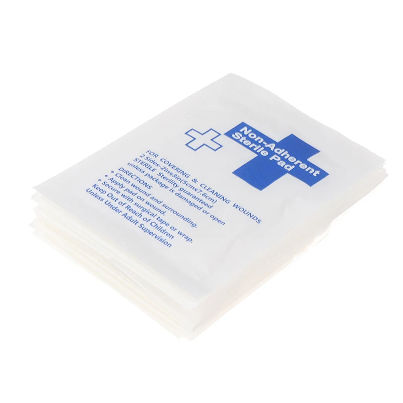 10Pcs Waterproof Gauze Pad Non-adherent Pad First Aid Kit Wound Dressing Tapes Sterile Medical Gauze Pad