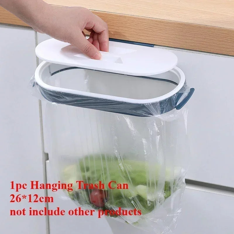 Space-Saving Quiet-Close Trash Can - 3/5L, Eco-Friendly Sealed Bin for Kitchen & Office, No Electricity Needed
