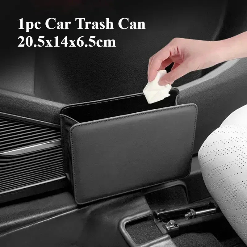 Space-Saving Quiet-Close Trash Can - 3/5L, Eco-Friendly Sealed Bin for Kitchen & Office, No Electricity Needed