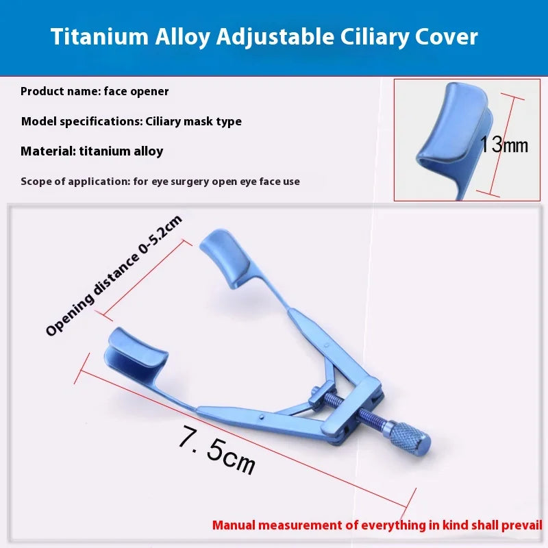 Ophthalmic Speculums Lieberman Solid Eye Speculums Titanium Stainless Eyelid Tool Ophthalmic Instrument