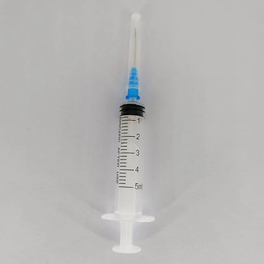 50Pcs Disposable Plastic Syringes with 1ml/2ml/5ml Individually Packaged Sterile