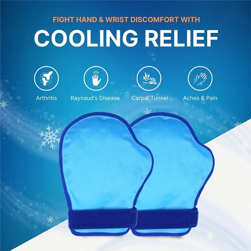 Hand Ice Pack Gloves 2 Pack Full Cold Therapy For Pain Relief, Gel For Chemotherapy Neuropathy
