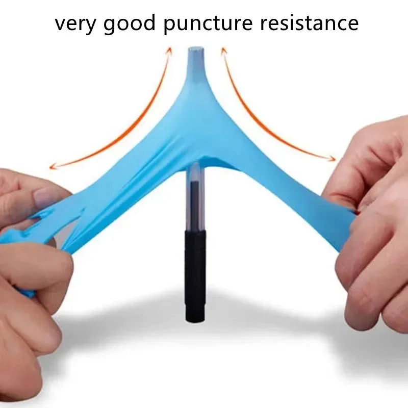 Disposable Blue Nitrile Rubber Gloves, 100pcs, Waterproof, Durable, Protective for Housework, Dishwashing and Kitchen Use