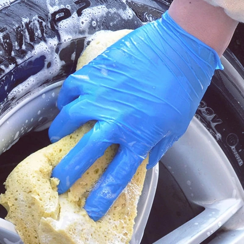 20/50/100PCS Nitrile Gloves Disposable Blue 4mil Latex Free Auto Safety Protective Gloves Thick Industrial Mechanic Work Gloves