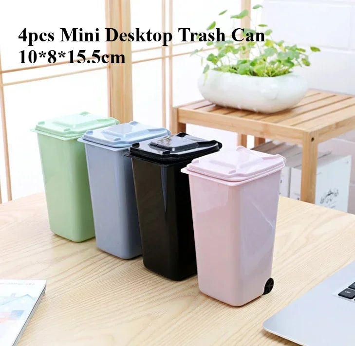 Space-Saving Quiet-Close Trash Can - 3/5L, Eco-Friendly Sealed Bin for Kitchen & Office, No Electricity Needed