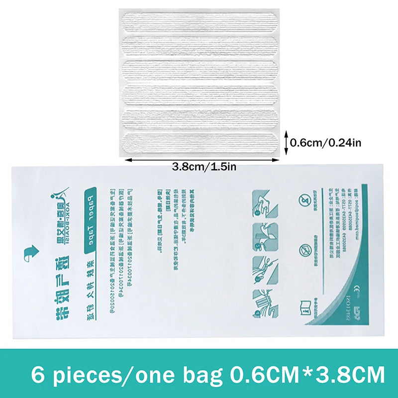 3/5/6Pcs Wound Closure Tape Adhesive Sterile Medical Bandage Strip Skin Repair First Aid Kit Surgical Breathable Tape