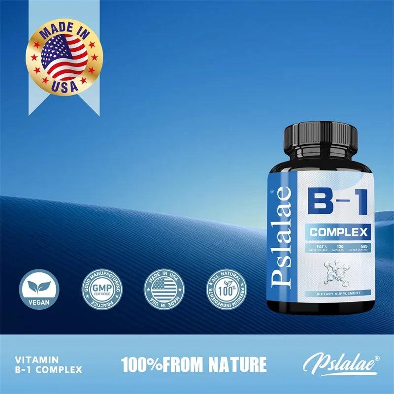 Vitamin B1 Complex - Improves Energy Levels, Boosts Metabolism, and Supports Nervous System Health